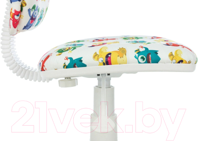 Кресло детское Бюрократ CH-W204NX (белый монстры/белый)