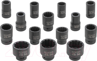 Набор головок слесарных RockForce RF-8152-9MPB - фото