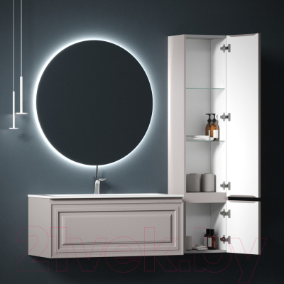 Шкаф-пенал для ванной Sancos Very R / PVR35RSM (Doha)