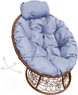 Кресло садовое M-Group Папасан пружинка мини / 12090209 - фото