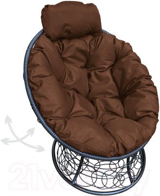 Кресло садовое M-Group Папасан пружинка мини / 12090405 - фото