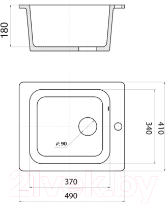 Мойка кухонная Wisent 420-30W