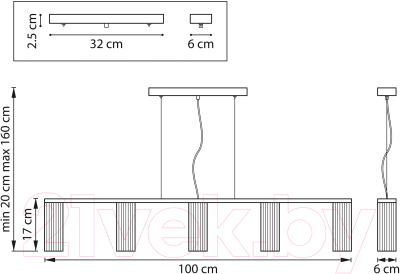 Потолочный светильник Lightstar Roma 718053 (MD2166-5B)
