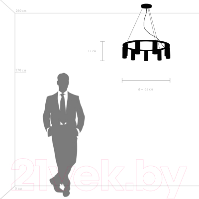Люстра Lightstar Roma 718093 (MD2166-9A)