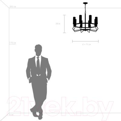 Люстра Lightstar Flume 723085