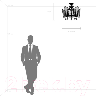 Люстра Lightstar Castello 744057 (MX21053-5A)