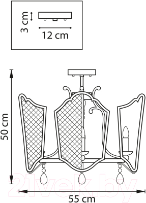 Люстра Lightstar Castello 744057 (MX21053-5A)
