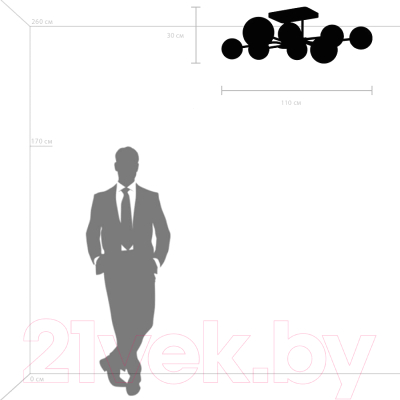 Люстра Lightstar Croco 815380 (MX21055-8B)