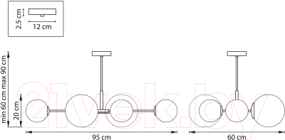 Люстра Lightstar Croco 815460 (MD21055-6A)