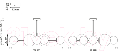 Люстра Lightstar Croco 815480 (MD21055-8A)