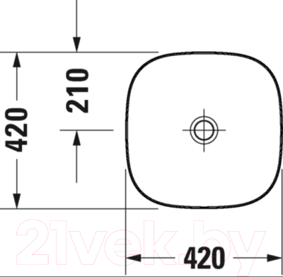 Умывальник Duravit Zencha 42 (2373420079)