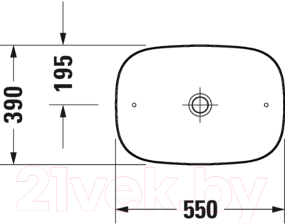 Умывальник Duravit Zencha 55