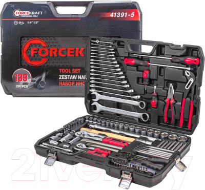 Универсальный набор инструментов ForceKraft FK-41391-5