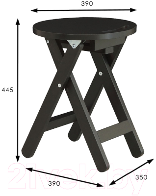 Табурет складной Мебелик Венге