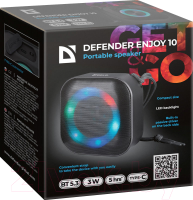 Портативная колонка Defender Enjoy 10 / 65009 (черный)
