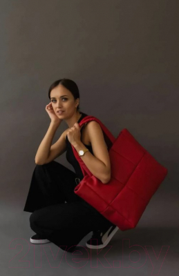 Сумка MT.Style Тоут из экокожи (красный)