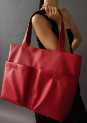 Сумка MT.Style Тоут с двумя карманами (красный) - фото