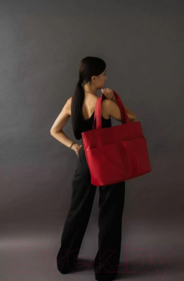 Сумка MT.Style Тоут с двумя карманами (красный)