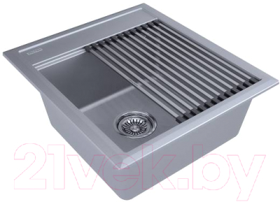 Мойка кухонная Paulmark PM114651-GRM