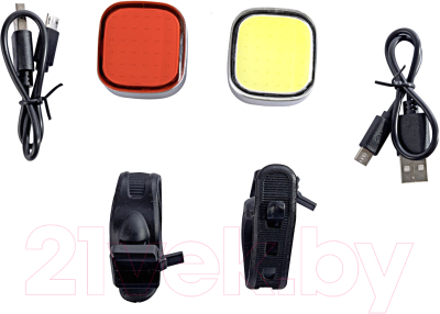 Набор фонарей для велосипеда STG JY-6217F/6217T / Х108408