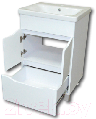 Тумба с умывальником Гамма 23оФ2/3-У55 Софт-13055