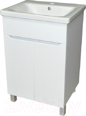 Тумба с умывальником Гамма Р23оФ8/1-У55 Софт-13055 - фото