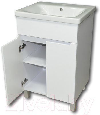 Тумба с умывальником Гамма Р23оФ8/1-У55 Софт-13055