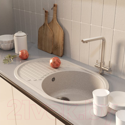 Мойка кухонная Mixline ML-GM16 551929 (бежевый)