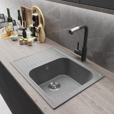 Мойка кухонная Mixline ML-GM18 551976 (графитовый)