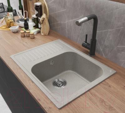 Мойка кухонная Mixline ML-GM18 551972 (серый)