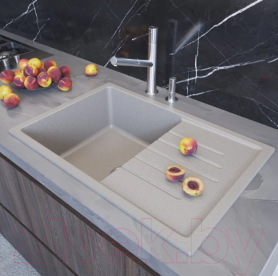 Мойка кухонная Mixline ML-GM19 551984 (серый)