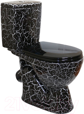 Унитаз напольный Rosa Лира Кракелюр - фото