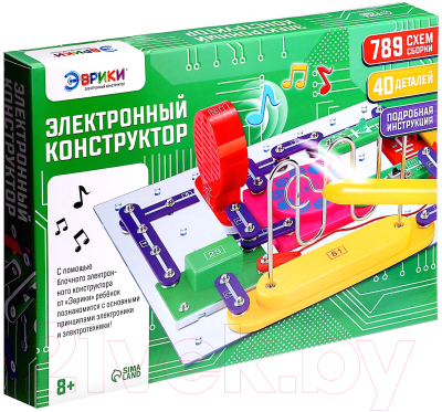 Конструктор электромеханический Эврики W-789 / 2965010 - фото