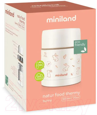 Термос для еды Miniland Natur Зайчик / 89348