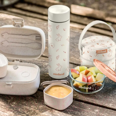 Термос для напитков Miniland Natur Thermos Bunny Зайчик / 89263