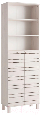 Шкаф для ванной Dipriz Джосси 2-х дверный / Д.7155-13.01 (белый воск) - фото