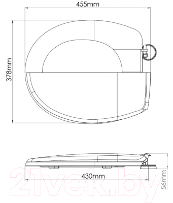Сиденье для унитаза AV Engineering King AVE129716