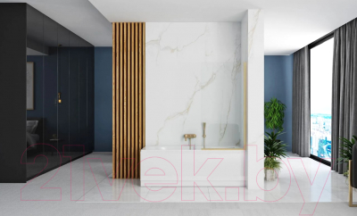 Стеклянная шторка для ванны REA Elegant / REA-W6601