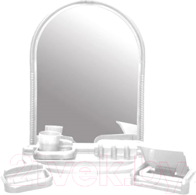 Комплект мебели для ванной Европласт Елена / 00001259 (белый) - фото