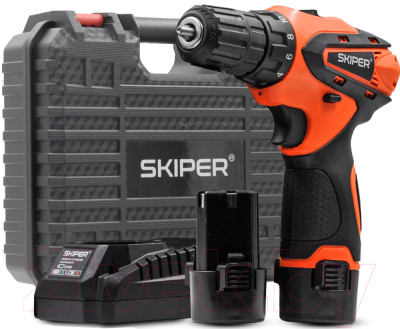 Аккумуляторная дрель-шуруповерт Skiper CS2800-1 (кейс) - фото