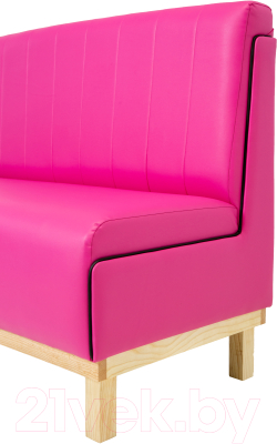 Диван KRONES Пантеон барный (экокожа ярко-розовый/черный)