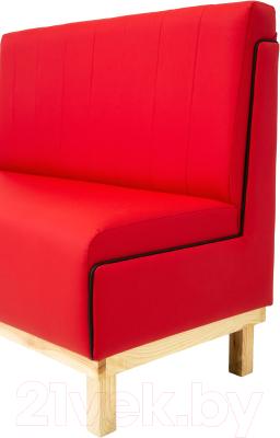 Диван KRONES Пантеон барный (экокожа красный/черный)