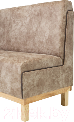 Диван KRONES Пантеон барный (искуственная замша кофейно-коричневый/черно-коричневый)