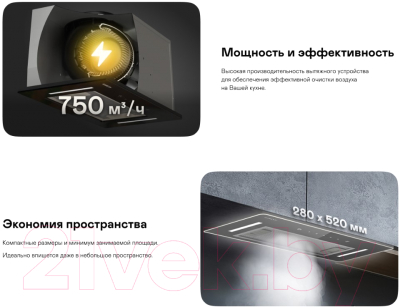 Вытяжка скрытая Garlyn СH-50