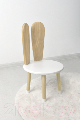 Стул детский Mega Toys С ушками из массива / 71028