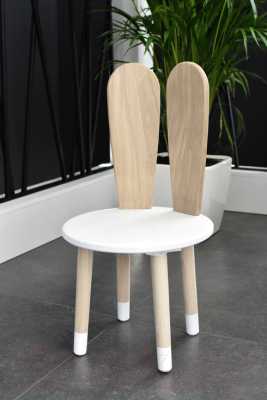 Стул детский Mega Toys С ушками из массива / 71028