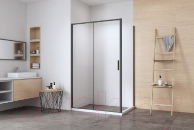 Душевой уголок Aquanet Pleasure Evo 120 / AE65-120x80-BT (черный анодированный)