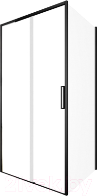 Душевой уголок Aquanet Pleasure Evo 130 / AE65-130x80-BT (черный анодированный) - фото