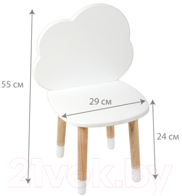 Комплект мебели с детским столом Mega Toys Облачко / 71023/70023