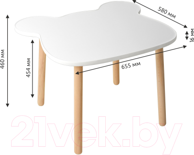 Стол детский Mega Toys Мишка / 70024ЛДСП